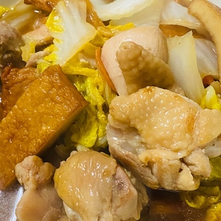 鶏肉と白菜と角天のうま煮